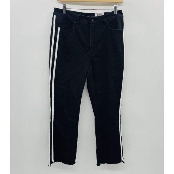 INC International Concepts Womens 10/30 High Rise Cropped Side-Stripe Jeans $79 - Picture 2 of 10